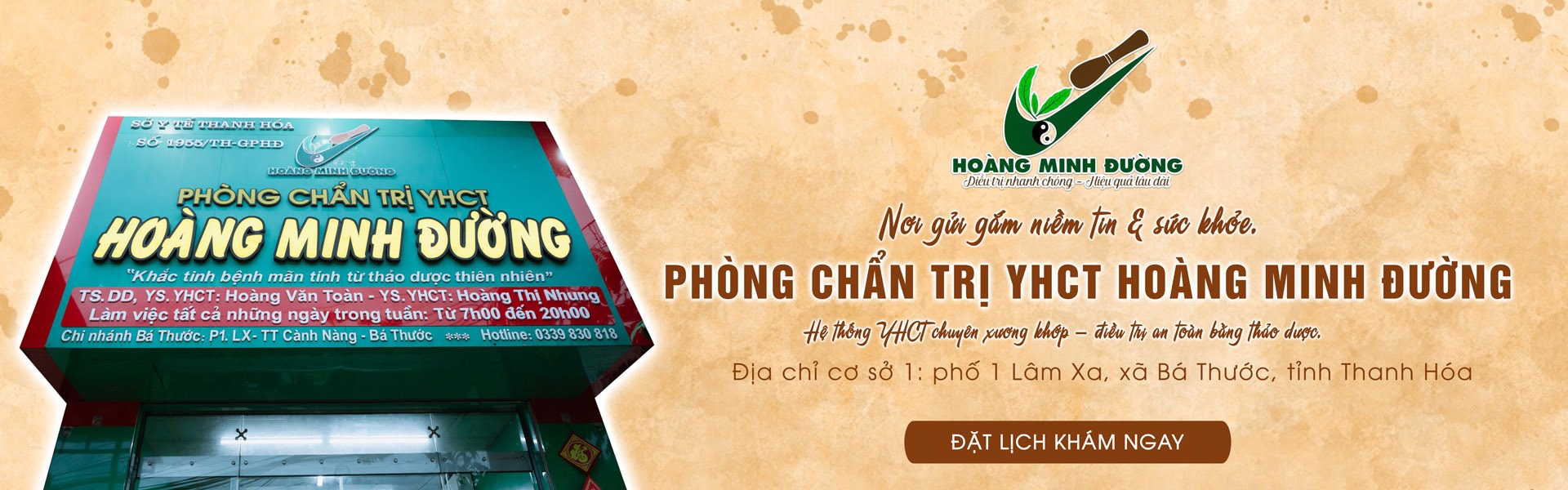 Banner Hoàng Minh Đường cơ sở Thanh Hóa